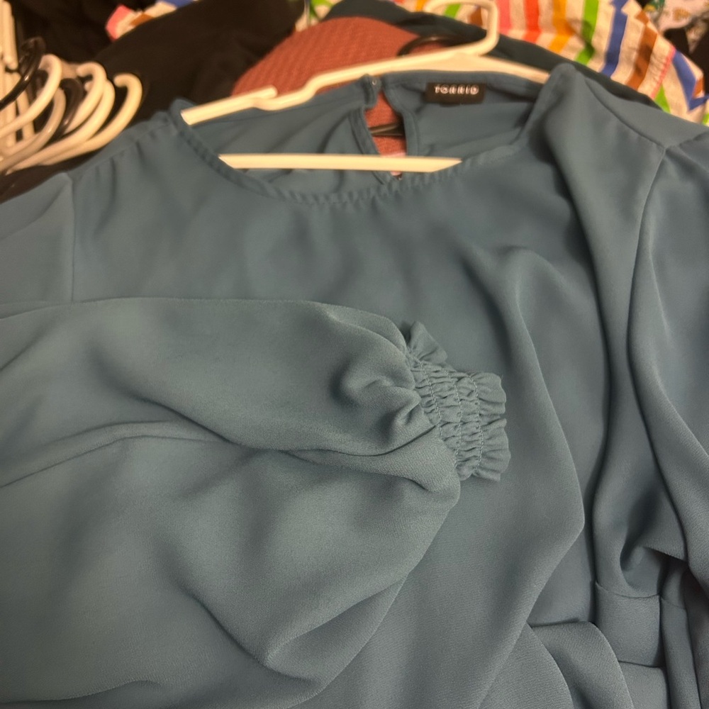 Torrid Long Sleeve Blouse - Picture 3 of 3